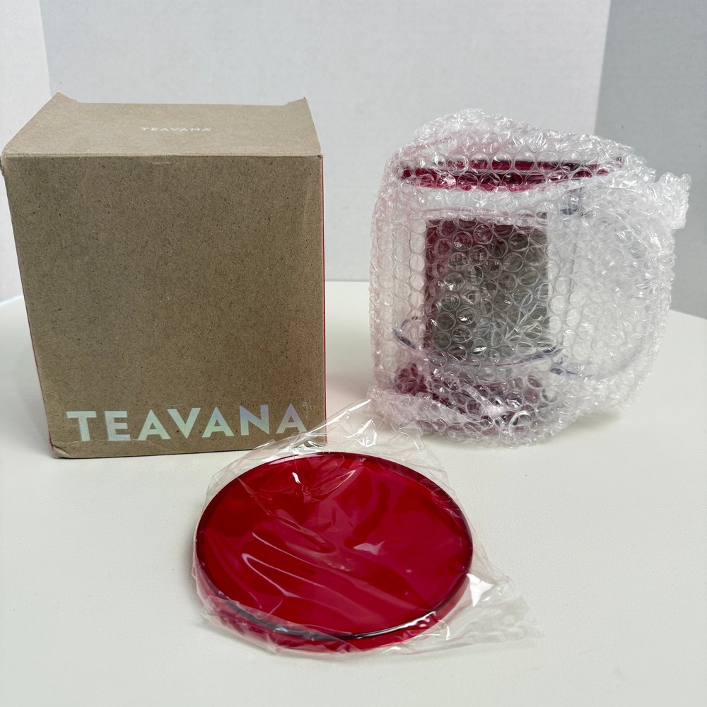Teavana Perfectea Loose Leaf Tea Infuser 16oz Dark Red - New Open Box